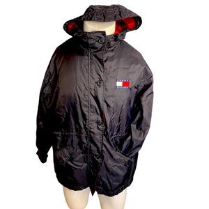 Vintage 90s Tommy Hilfiger Winter Jacket:Lumberjack Fleece Lining:All Weather:XL